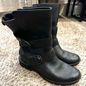 Sorel Moto Boots, Women's 9, Black